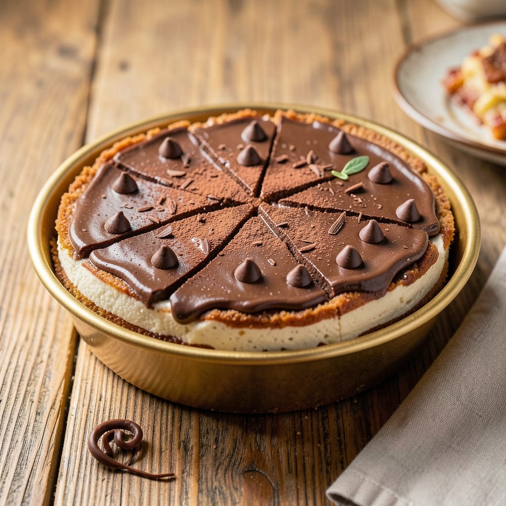10-Inch Chocolate Cheesecake Recipe: Rich Fudge Center and Crispy Graham Cracker Base