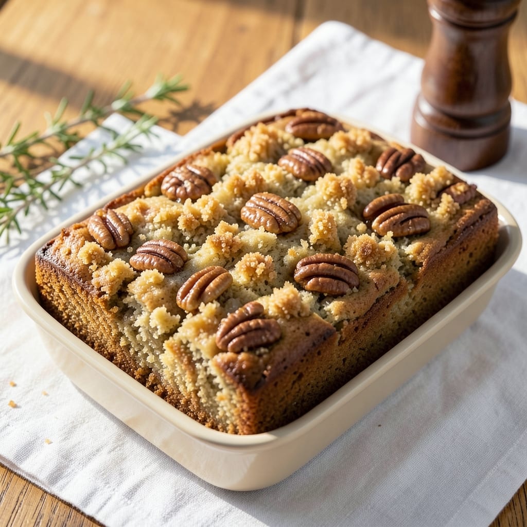 Amazing Pecan Coffee Cake Recipe: Buttery Streusel Swirls and Warm Brown Sugar Crunch