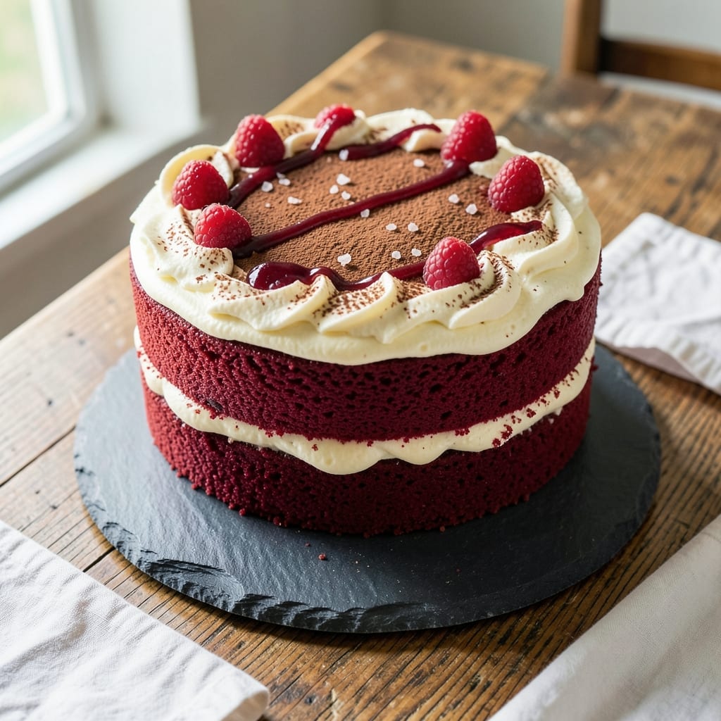8 Inch Red Velvet Cake Recipe: Bold Red Swirls and Cream Cheese Frosting Magic