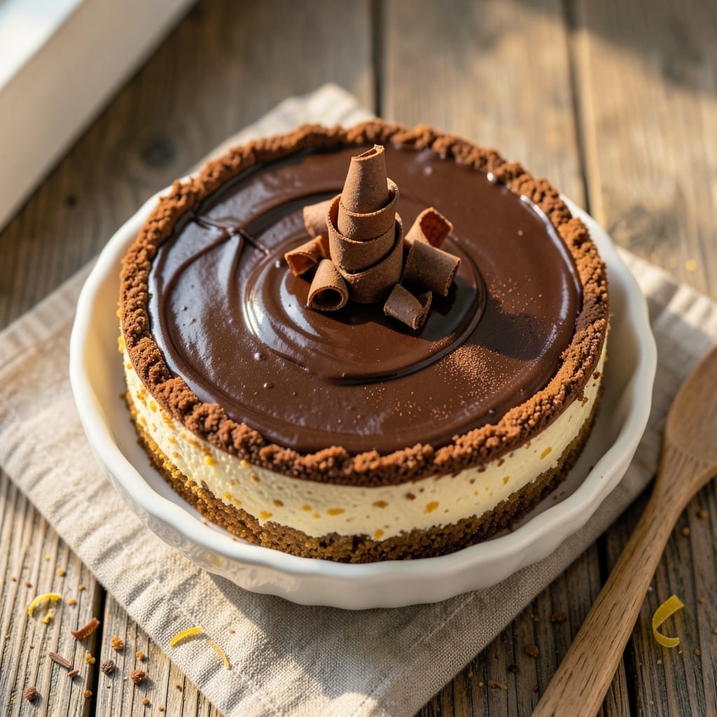 7-Inch Chocolate Cheesecake Recipe: Crispy Crust and Fudgy Center in One Tin