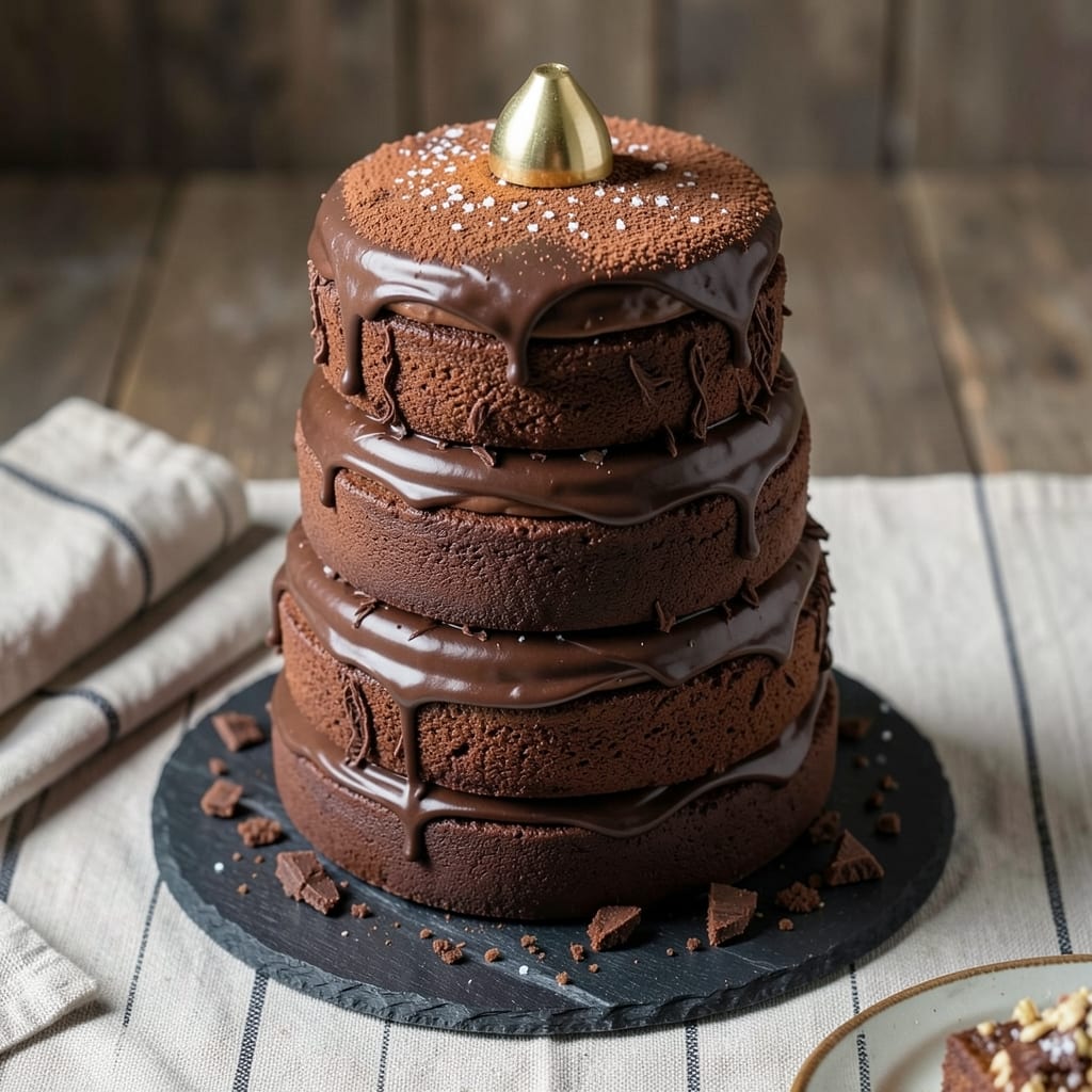 23 Layer Chocolate Cake Recipe: Ultra-Stable Height With Edible Bridges