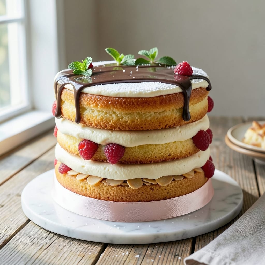 2 Layer Birthday Cake Recipe: Towering Height With Edible Cake Bridges