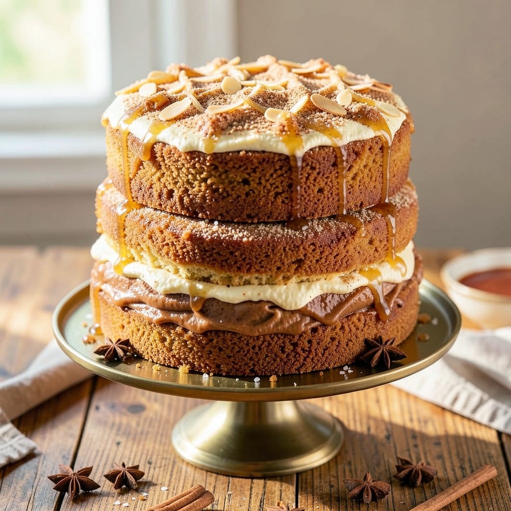 3 Layer Spice Cake Recipe: Warm Cinnamon-Spiced Layers with Cream Cheese Bliss