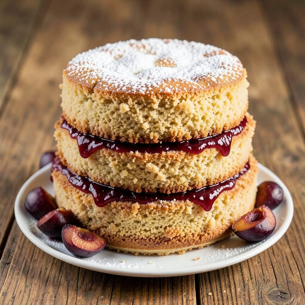 Almond Flour Plum Cake Recipe: Velvety Texture With Plum-Jam Swirls